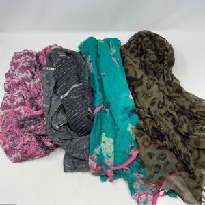 American Eagle Set of 4 Lightweight Infinity Cotton Scarves